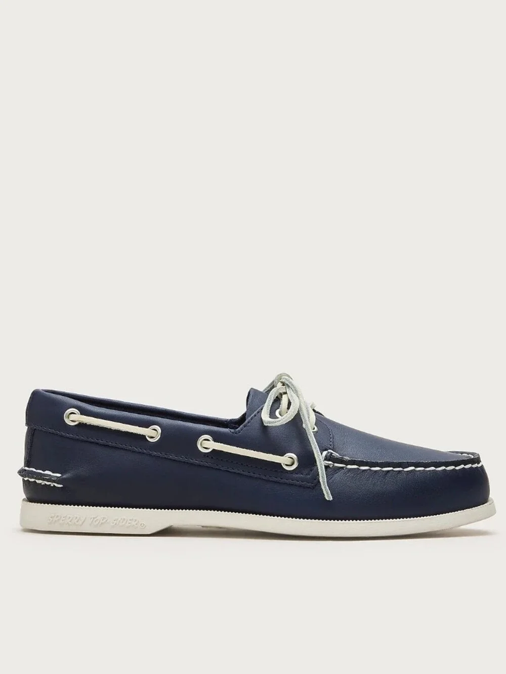 Sperry x J. Crew Authentic Original Leather Boat Shoes - navy, white